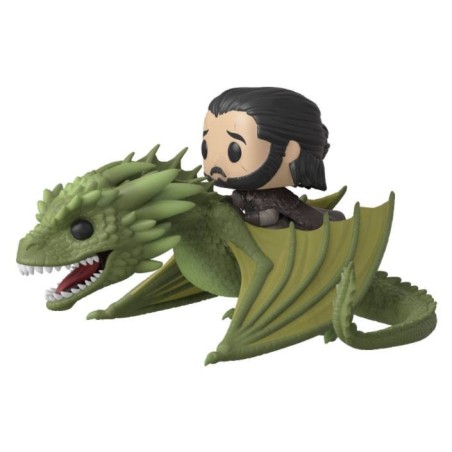 Figurine Game of Thrones POP! Rides Jon Snow & Rhaegal