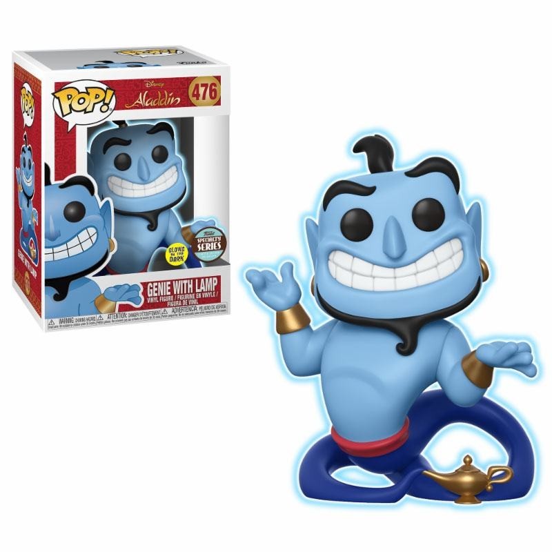 Figurine Disney Aladdin POP! Le Génie avec la Lampe Phosphorescent