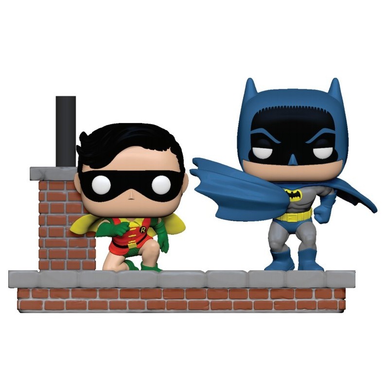Pack de 2 figurines Batman 80th POP Movie Moment! Batman & Robin (1964)