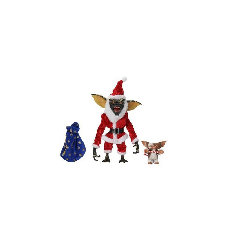 Figurine Gremlins pack 2 figurines Santa Stripe et Gizmo