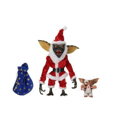Figurine Gremlins pack 2 figurines Santa Stripe et Gizmo