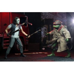 Pack de 2 figurines Tortues Ninja Casey Jones et Raphael en déguisement