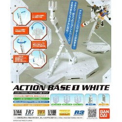 Socle pour maquette Gundam Action Base 1 White