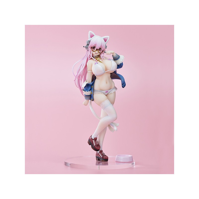 Statuette Super Sonico White Cat
