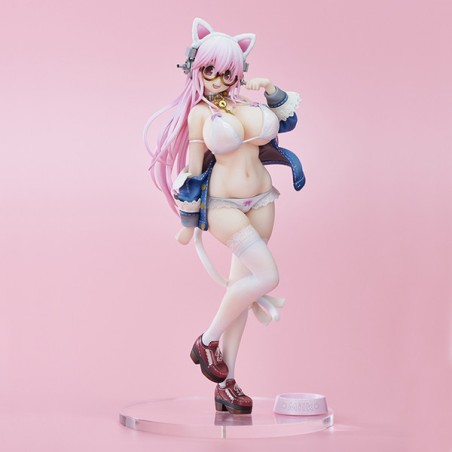 Statuette Super Sonico White Cat