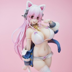 Statuette Super Sonico White Cat