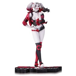 Statuette DC Comic Red, White & Black Harley Quinn by Stanley Lau