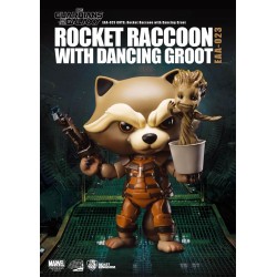 Figurine Marvel Les Gardiens de la Galaxie Egg Attack figurine Rocket Raccoon with Dancing Groot