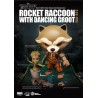 Figurine Marvel Les Gardiens de la Galaxie Egg Attack figurine Rocket Raccoon with Dancing Groot