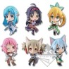 Lot de 6 figurines Sword Art Online II Chibi Kyun-Chara