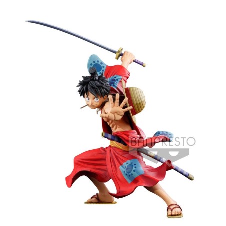 Statuette One Piece BWFC 3 Super Master Stars Piece Inchibansho Monkey D. Luffy Manga Dimensions