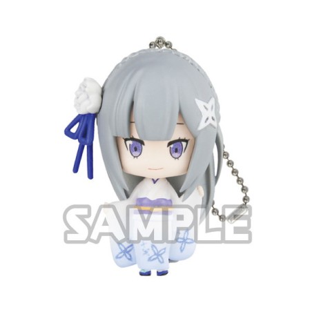 Porte-clés figurine HG Re Zero Version Kimono Emilia