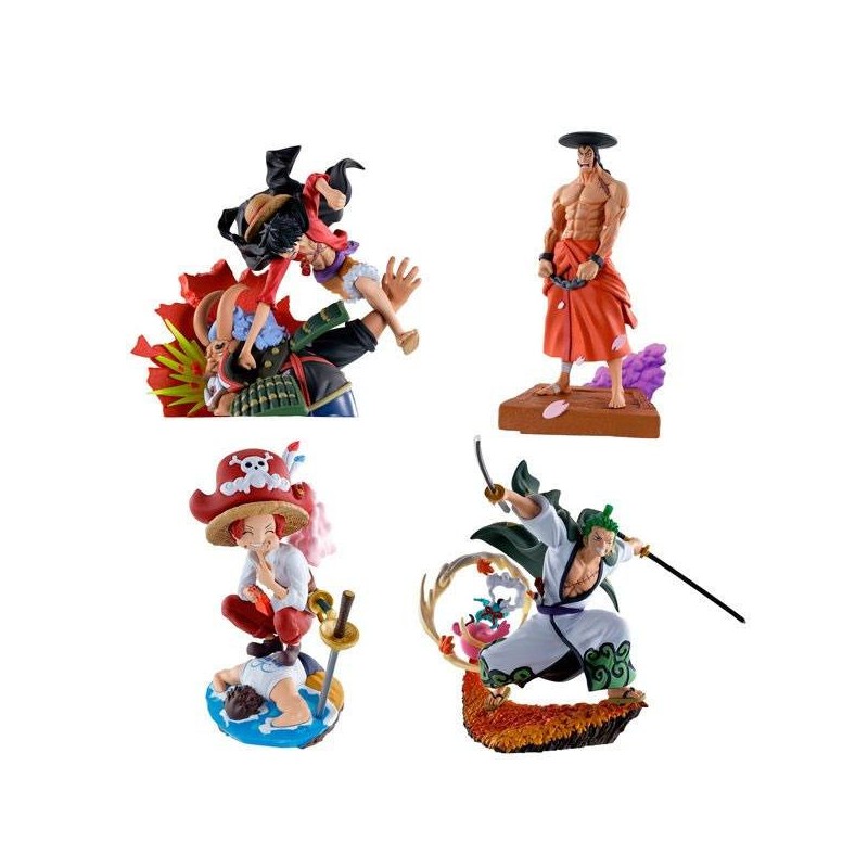 Lot de 4 figurines One Piece Log Box Re: Birth Wanokuni Vol. 3