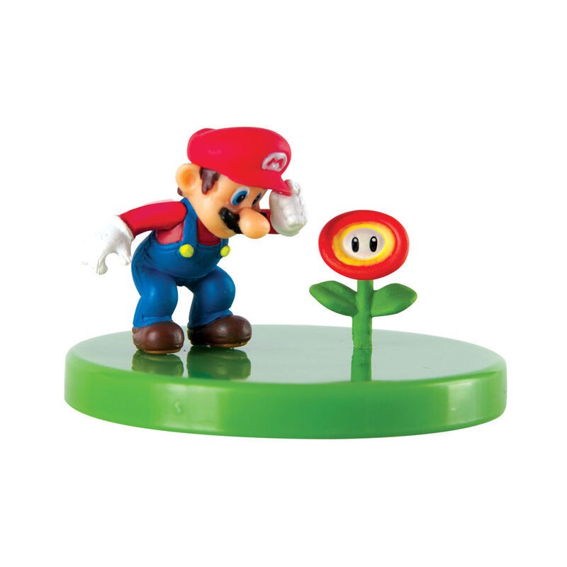 Figurine Super Mario Buildable Figure Mario et Fleur de Feu
