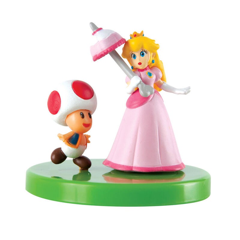 Figurine Super Mario Buildable Figure Princesse Peach et Toad