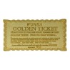 Réplique Charlie et la Chocolaterie Mini Golden Ticket (plaqué or)