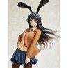 Figurine Rascal Does Not Dream of Bunny Girl Senpai Mai Sakurajima Uniform Bunny Version