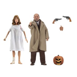 Figurine Halloween 2 : Le Masque pack 2 figurines Retro Doctor Loomis & Laurie Strode