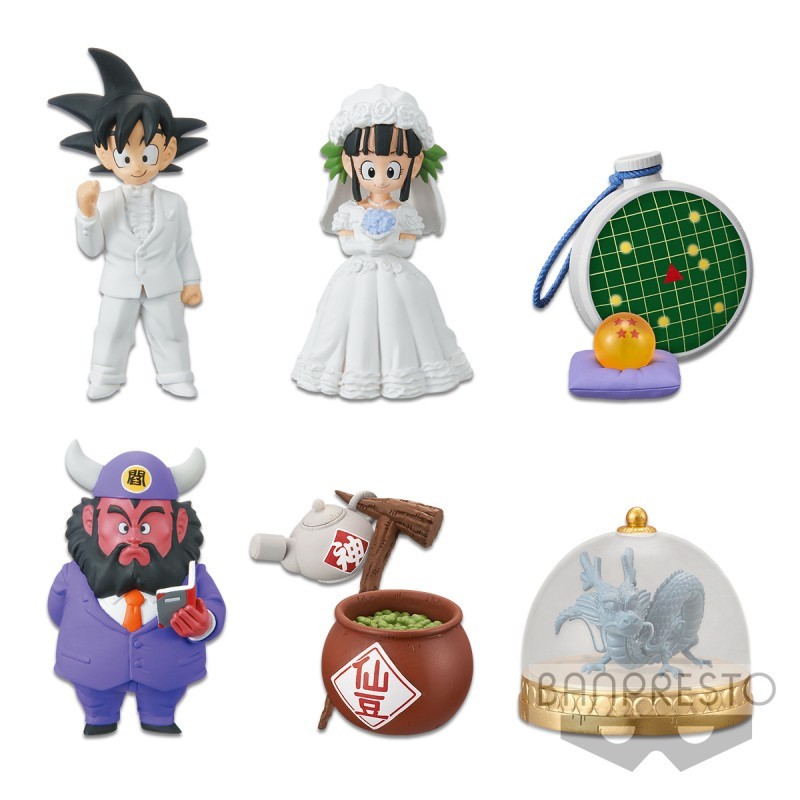 Lot de 6 figurines Dragon Ball WCF Collection Treasure Rally Volume 1
