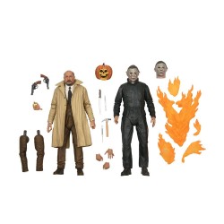 Pack de 2 figurines Halloween II Ultimate Michael Myers & Dr Loomis