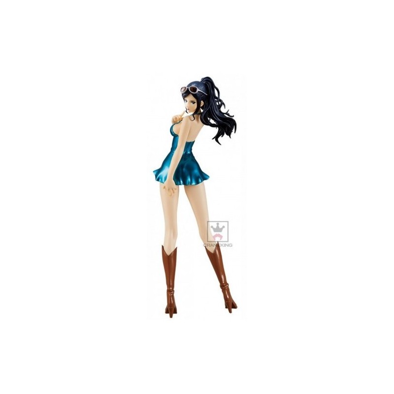 Figurine One Piece Glitter & Glamours Special Nico Robin Metallic Version Bleu