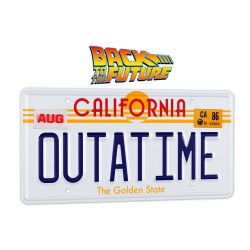 Réplique plaque minéralogique Retour vers le Futur 1/1 Outatime