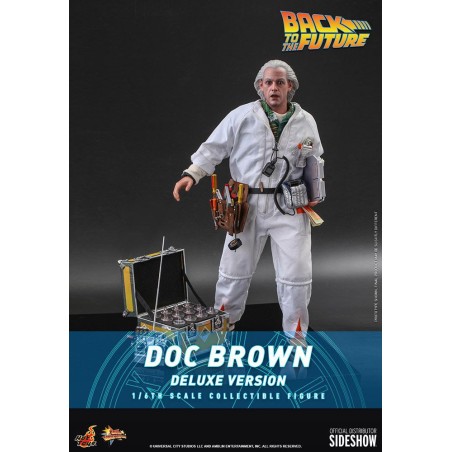 Figurine Retour vers le Futur Movie Masterpiece 1/6 Doc Brown Deluxe Version