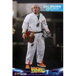 Figurine Retour vers le Futur Movie Masterpiece 1/6 Doc Brown Deluxe Version