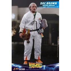 Figurine Retour vers le Futur Movie Masterpiece 1/6 Doc Brown Deluxe Version