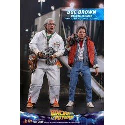 Figurine Retour vers le Futur Movie Masterpiece 1/6 Doc Brown Deluxe Version