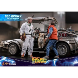 Figurine Retour vers le Futur Movie Masterpiece 1/6 Doc Brown Deluxe Version