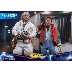 Figurine Retour vers le Futur Movie Masterpiece 1/6 Doc Brown Deluxe Version