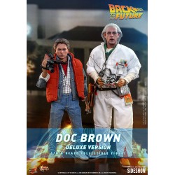 Figurine Retour vers le Futur Movie Masterpiece 1/6 Doc Brown Deluxe Version