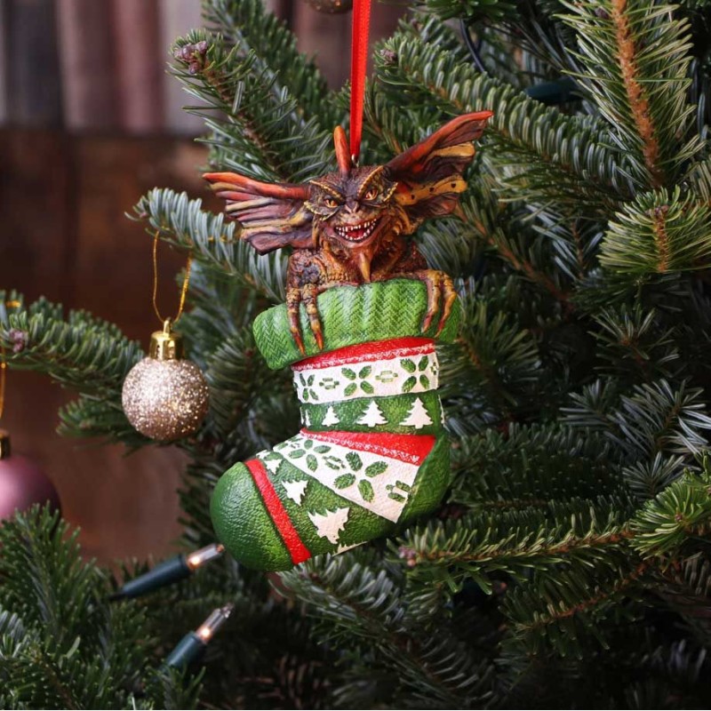 Décoration pour sapin de Noël Gremlins Mohawk in Stocking