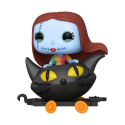 Figurine POP L'étrange Noël de Mr. Jack Disney Train Cart Vinyl Sally in Cat Cart