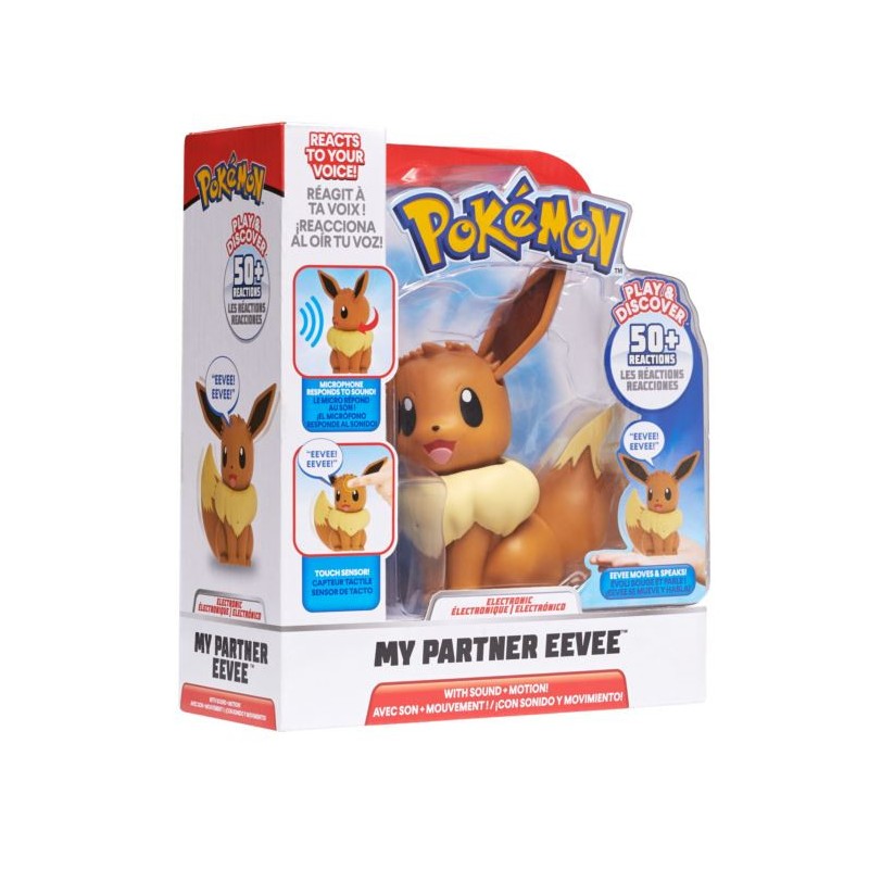 Figurine Interactive Pokemon My Partner Eevee Evoli