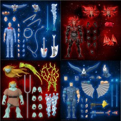 Pack 4 figurine SilverHawks Ultimates + Trône