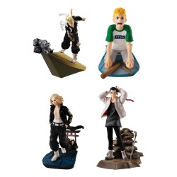 Lot de 4 figurines Tokyo Revengers Petitrama Series Toman Heroic Scenes