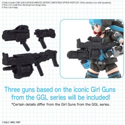 Accessoires pour maquette 30 Minutes Sisters Girl Gun Lady Option Parts Set