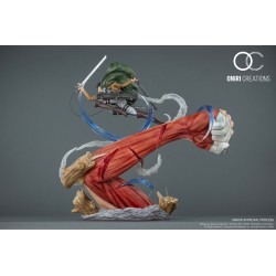Statuette en résine L’Attaque des Titans 1/6 Levi VS Female Titan