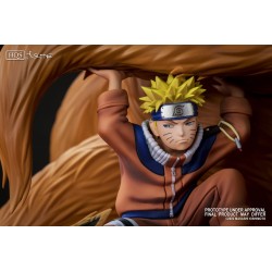 Statuette en résine Naruto HQS Naruto & Kyubi Linked by the seal  + Intégrale Blu-Ray