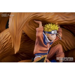 Statuette en résine Naruto HQS Naruto & Kyubi Linked by the seal  + Intégrale Blu-Ray