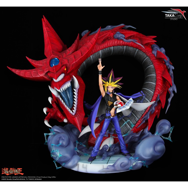 Statuette en résine Yu-Gi-Oh! Yami Yugi & Slifer Le Dragon Céleste