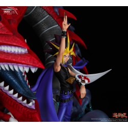 Statuette en résine Yu-Gi-Oh! Yami Yugi & Slifer Le Dragon Céleste