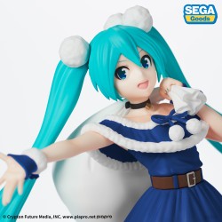 Figurine Vocaloid SPM Hatsune Miku Christmas Style 2020 Blue Version