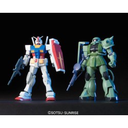 Maquette Gundam Starter Set HG 1/144 MS-06F Zaku II - RX-78-2 Gundam