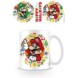 Mug Super Mario Happy Holidays