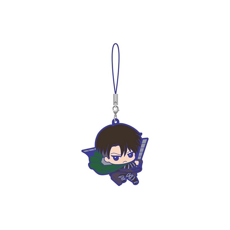 Porte-clés en caouchouc Attack On Titans The Final Season Rubber Mascot 2 Levi