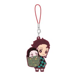 Porte-clés en caoutchouc Demon Slayer Capsule Rubber Mascot 10 Tanjiro et Nezuko