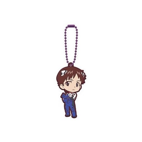 Porte-clés en caoutchouc Evangelion Assort 02 Ikari Shinji